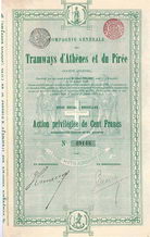 Cie. Gén. des Tramways d'Athènes et du Pirée S.A.