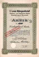 C. Lorenz AG Telephon- und Telegraphen-Werke Eisenbahnsignal-Bauanstalt