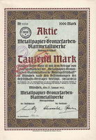 Metallpapier-Bronzefarben-Blattmetallwerke AG