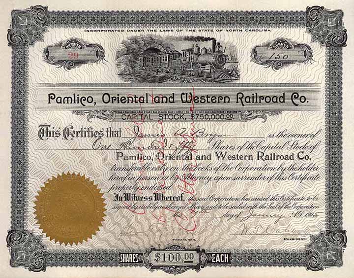 Pamlico, Oriental & Western Railroad