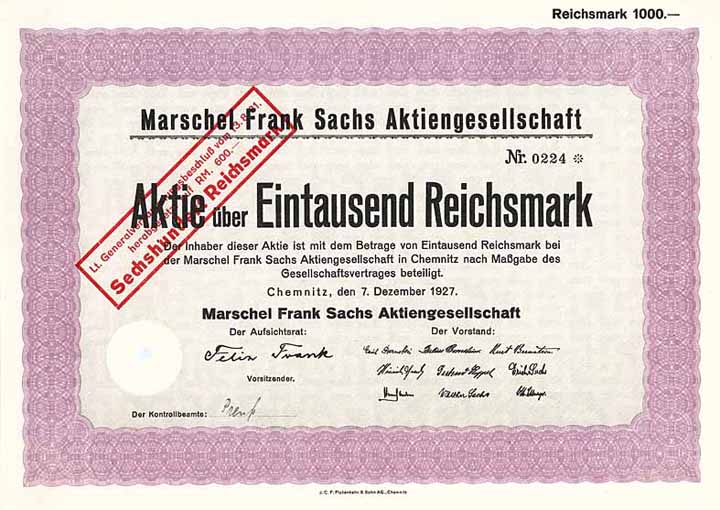 Marschel Frank Sachs AG