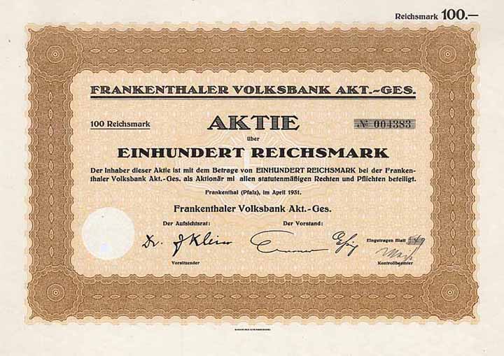 Frankenthaler Volksbank AG