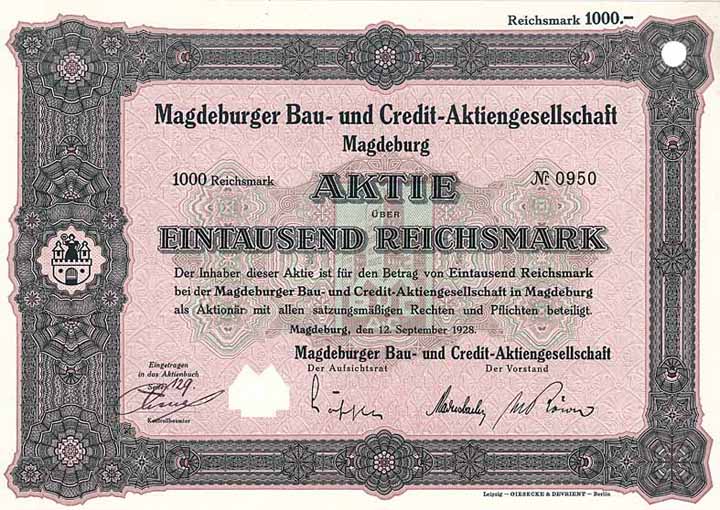 Magdeburger Bau- und Credit-Bank