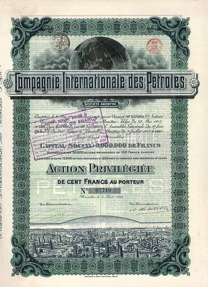 Cie. Internationale des Pétroles S.A.