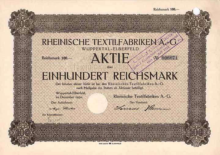 Rheinische Textilfabriken AG