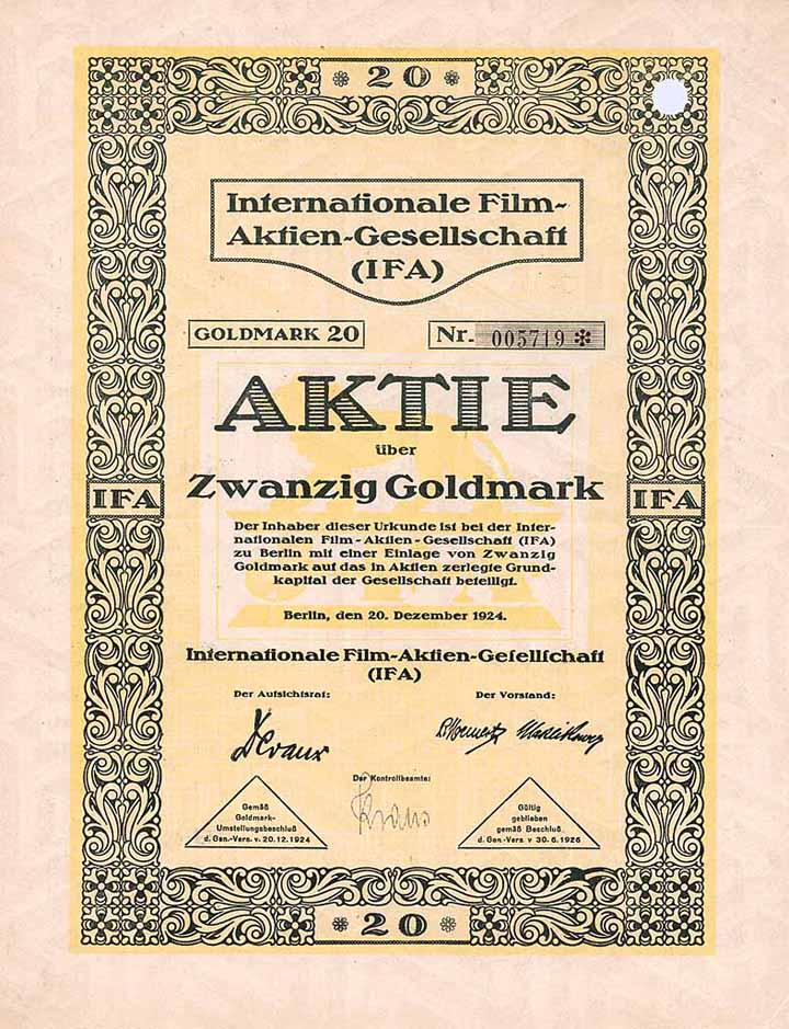 Internationale Film-AG (IFA)