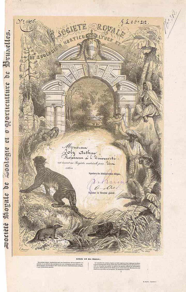 Société Royale de Zoologie d’Horticulture et d’Acrement de Bruxelles