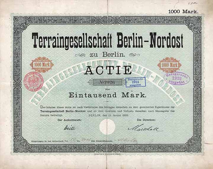 Terraingesellschaft Berlin-Nordost