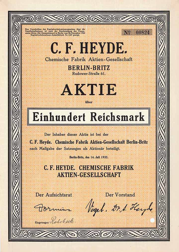 C. F. Heyde Chemische Fabrik AG