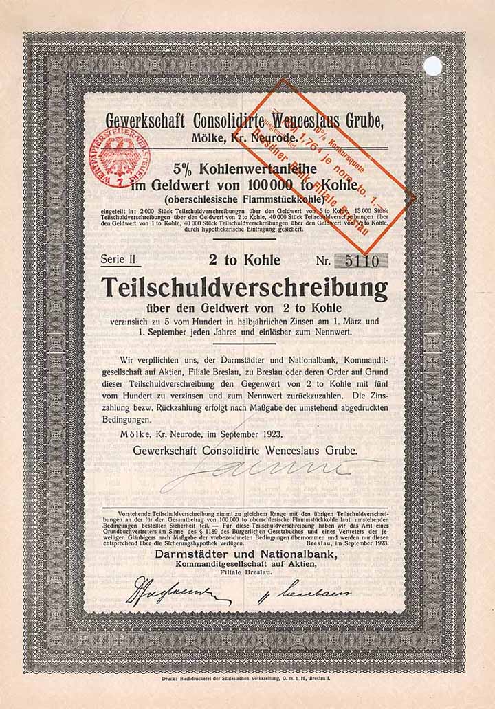 Gewerkschaft Consolidirte Wenceslaus Grube