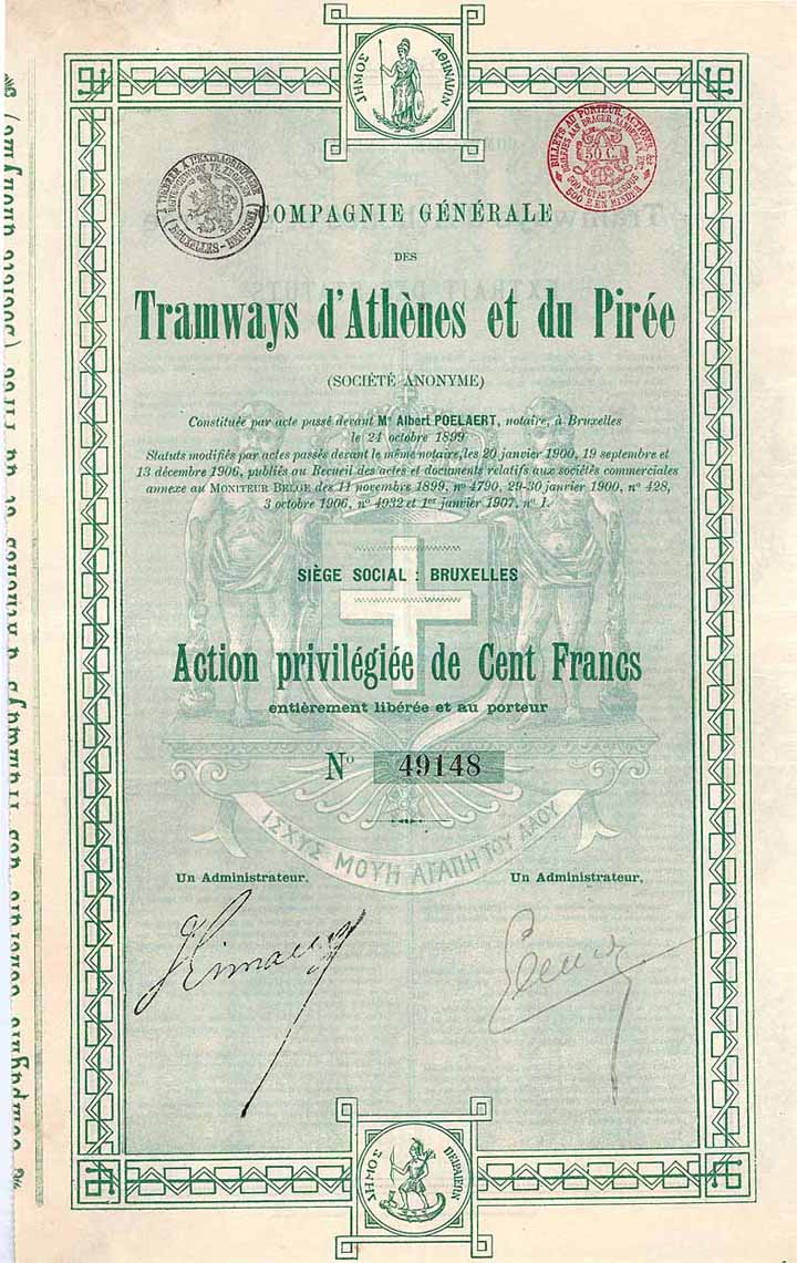 Cie. Gén. des Tramways d'Athènes et du Pirée S.A.