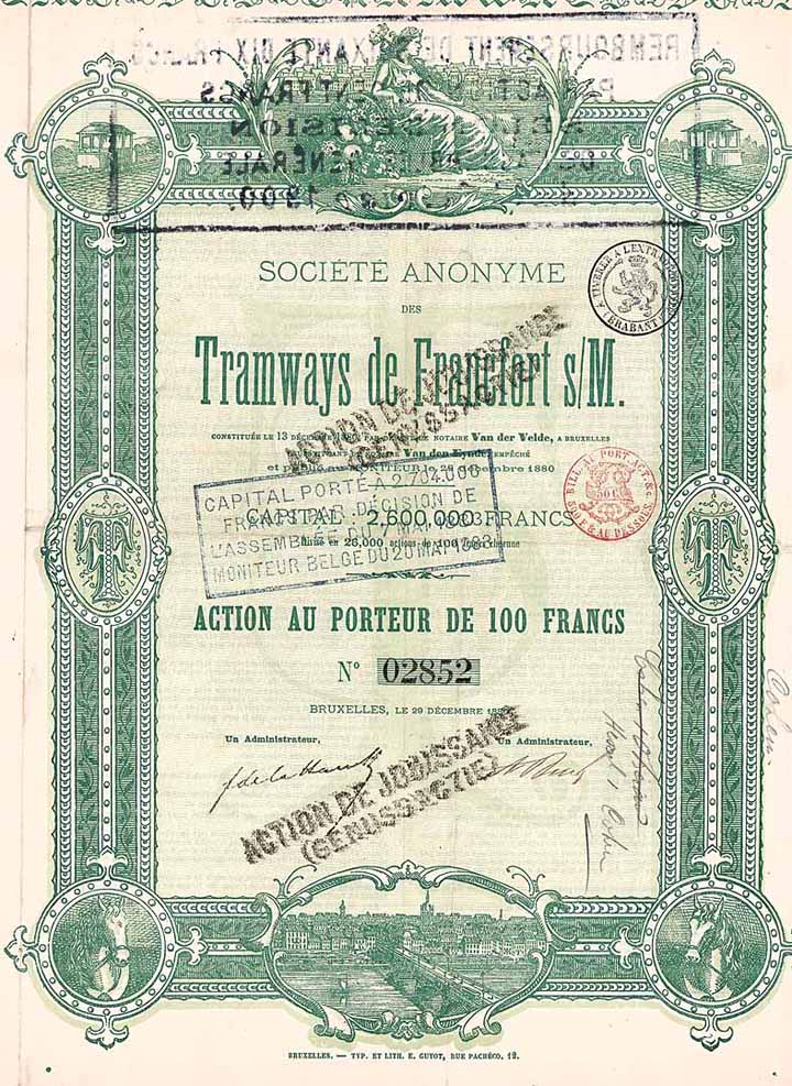 S.A. des Tramways de Francfort s/M.