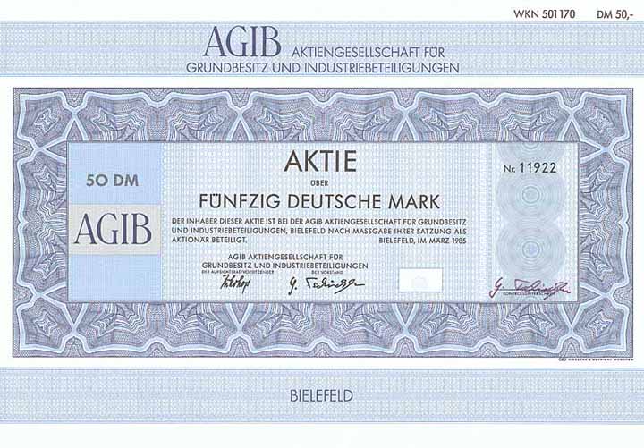 AGIB AG für Grundbesitz und Industriebeteiligungen