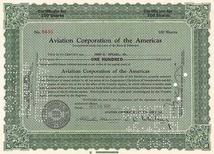 Aviation Corporation of the Americas