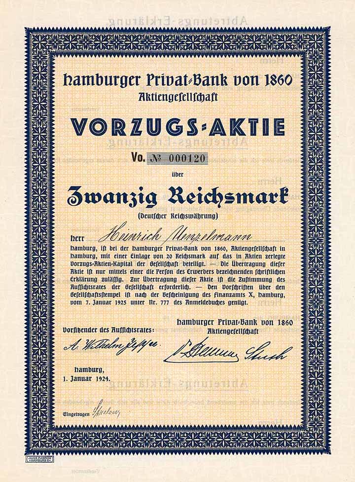 Hamburger Privat-Bank von 1860 AG