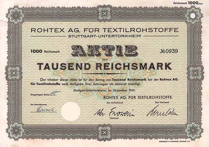 Rohtex AG für Textilrohstoffe