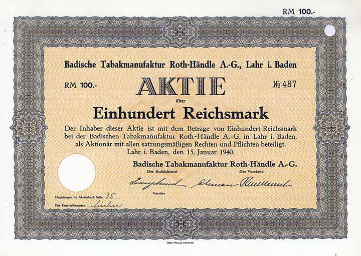 Badische Tabakmanufaktur Roth-Händle AG