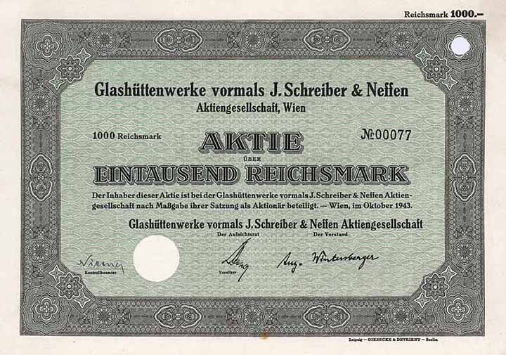 Glashüttenwerke vorm. J. Schreiber & Neffen AG