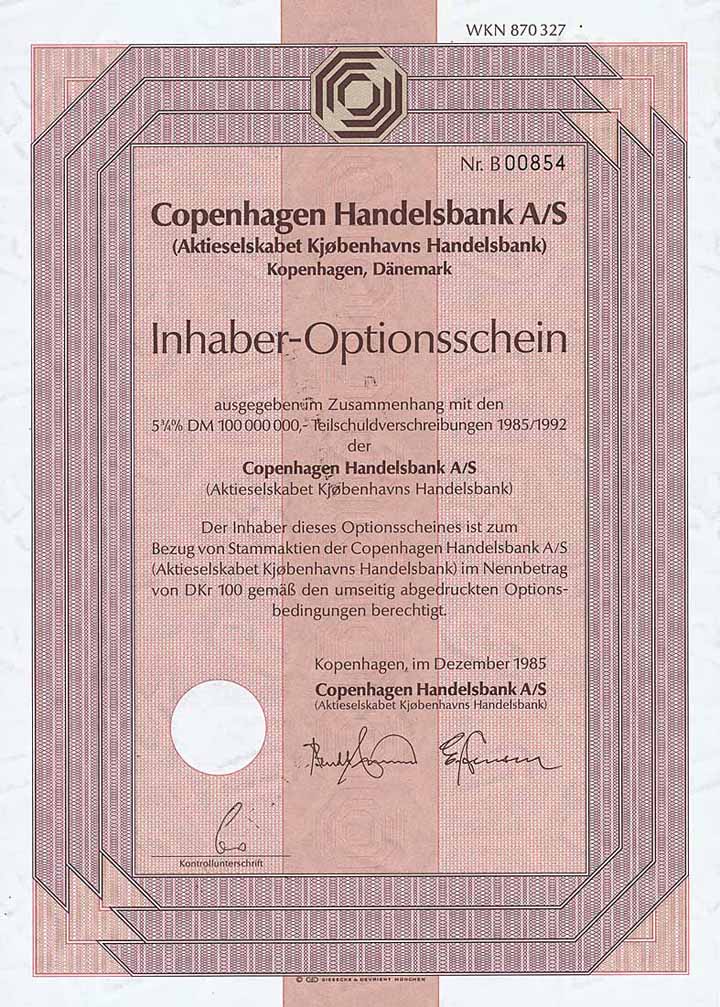 Copenhagen Handelsbank A/S