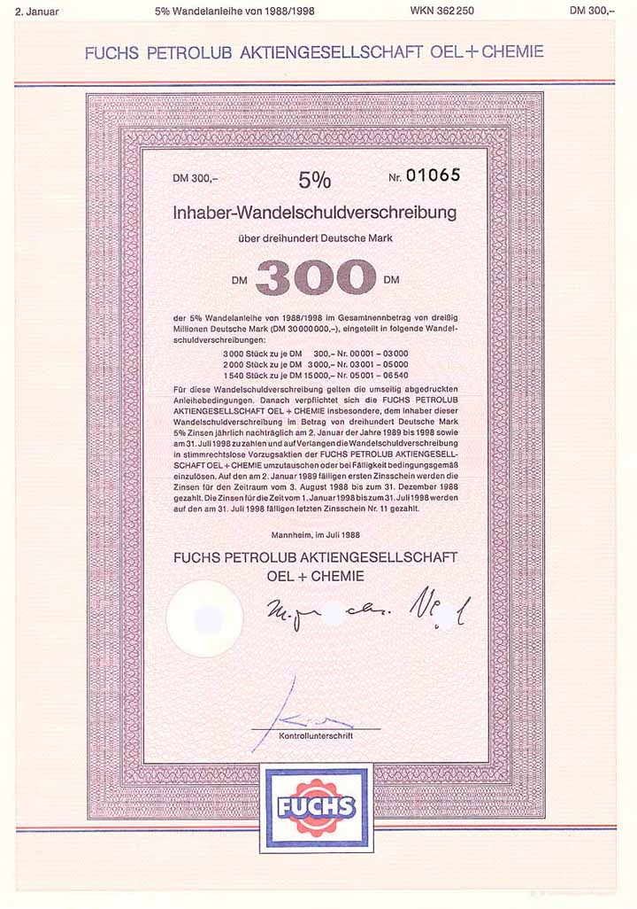 Fuchs Petrolub AG Oel + Chemie