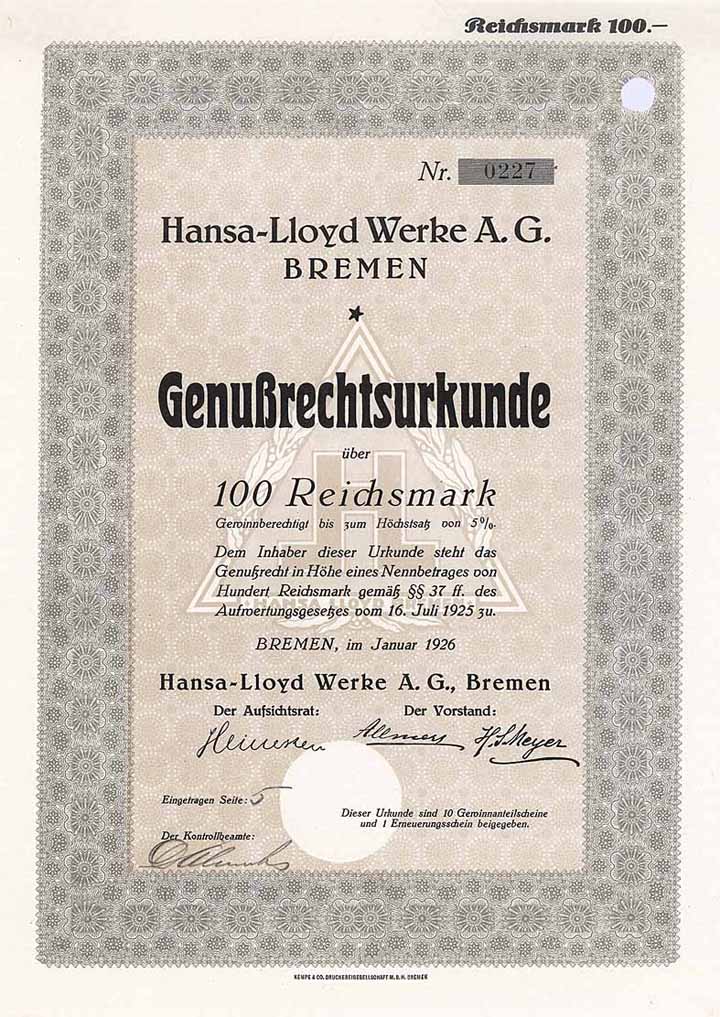 Hansa-Lloyd Werke AG