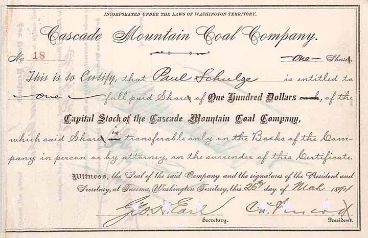 Cascade Mountain Coal Co.