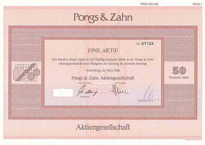 Pongs & Zahn AG