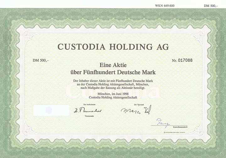 Custodia Holding AG