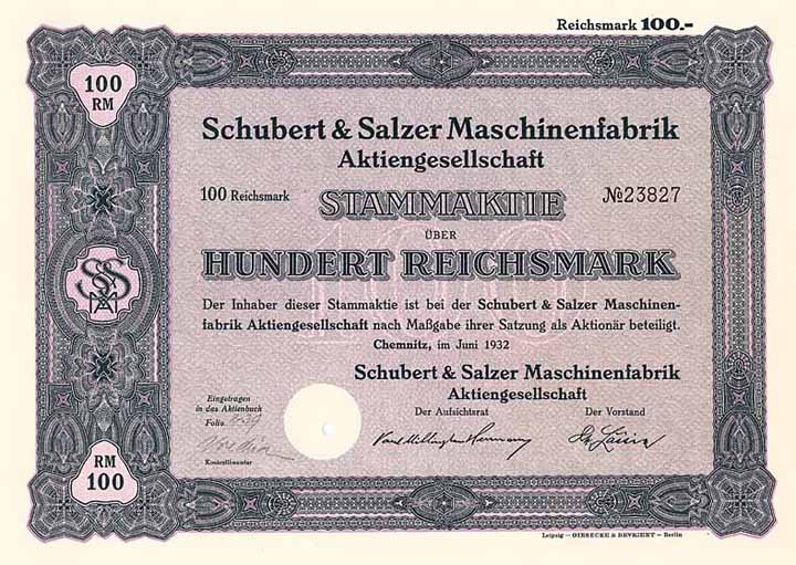 Schubert & Salzer Maschinenfabrik AG