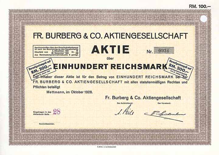 Fr. Burberg & Co. AG