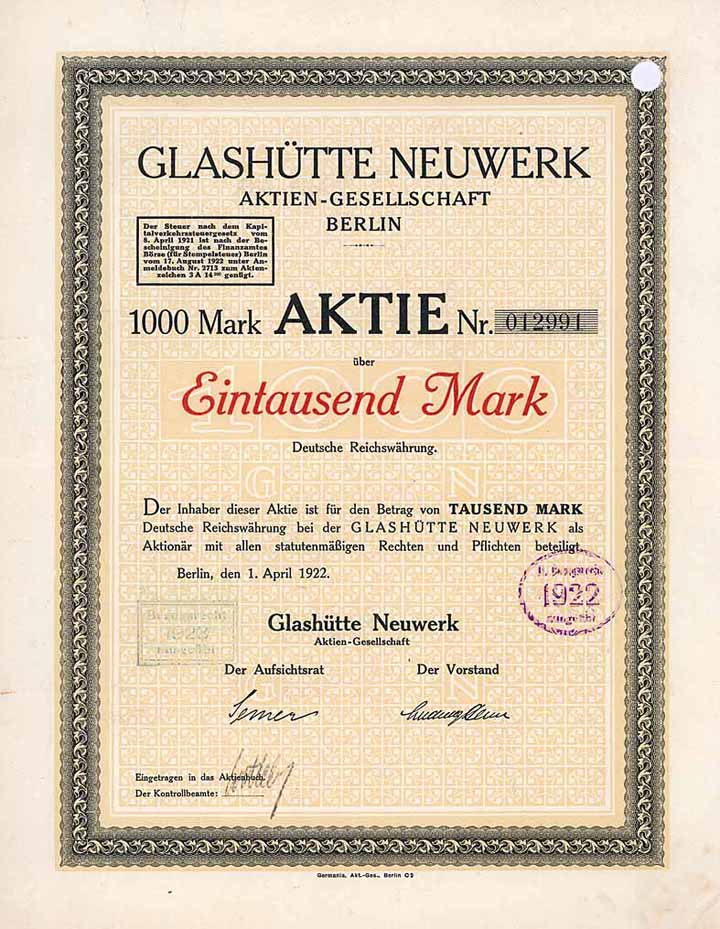 Glashütte Neuwerk AG