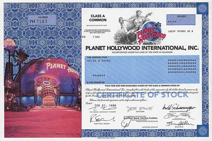 Planet Hollywood International Inc., Version III