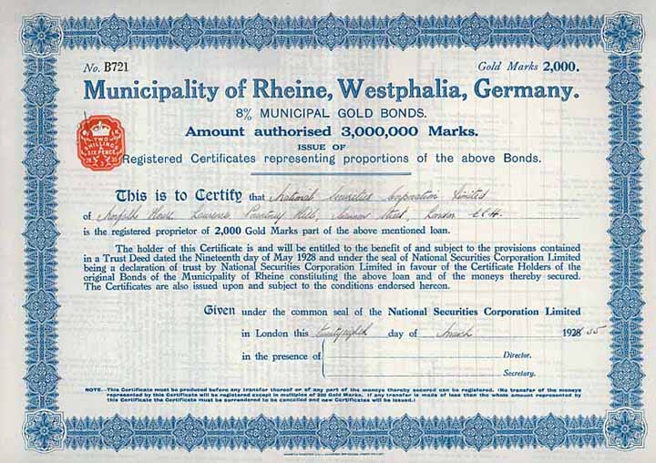 Stadt Rheine (Municipality of Rheine, Westphalia)