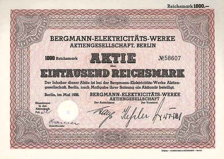 Bergmann-Elektricitäts-Werke AG