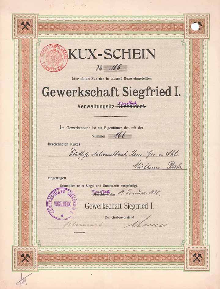 Gewerkschaft Siegfried I.