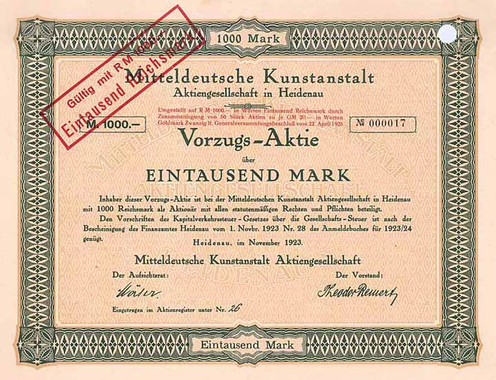 Mitteldeutsche Kunstanstalt AG