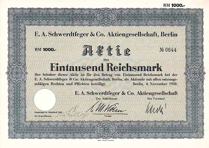 E. A. Schwerdtfeger & Co. AG