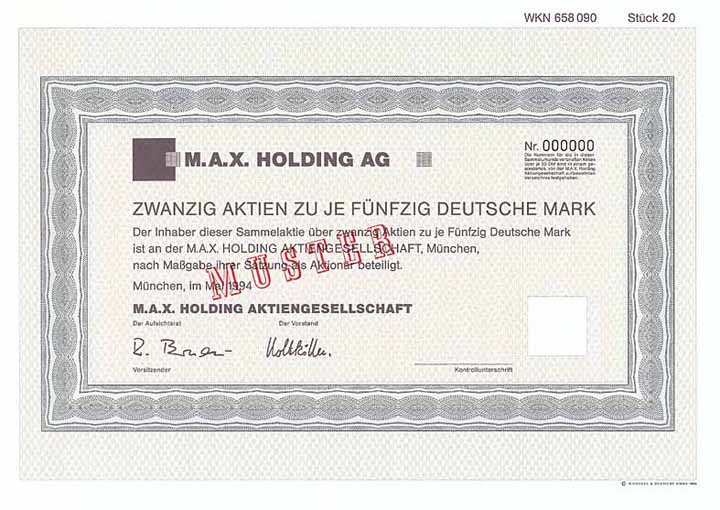 M.A.X. Holding AG