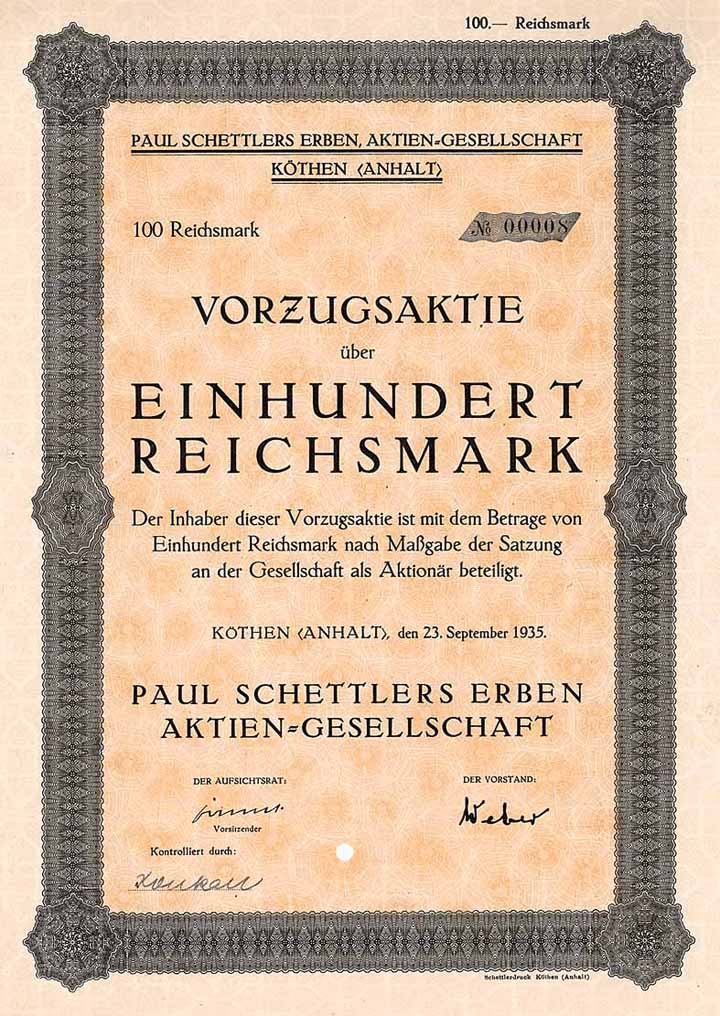 Paul Schettlers Erben AG