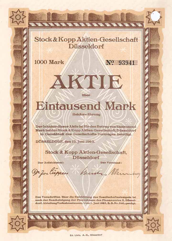 Stock & Kopp AG