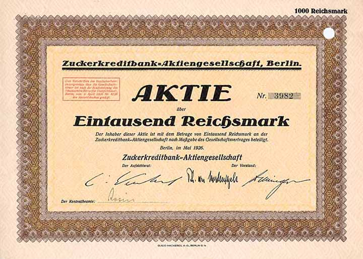 Zuckerkreditbank-AG