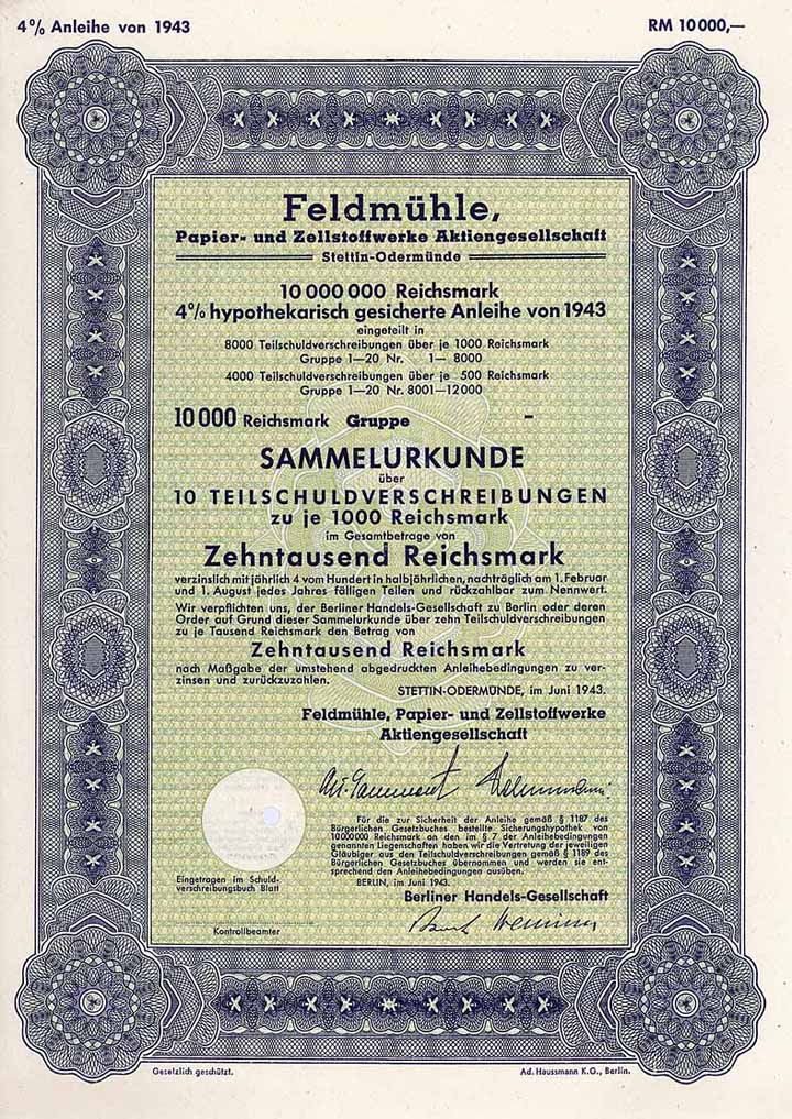 Feldmühle Papier- und Zellstoffwerke AG