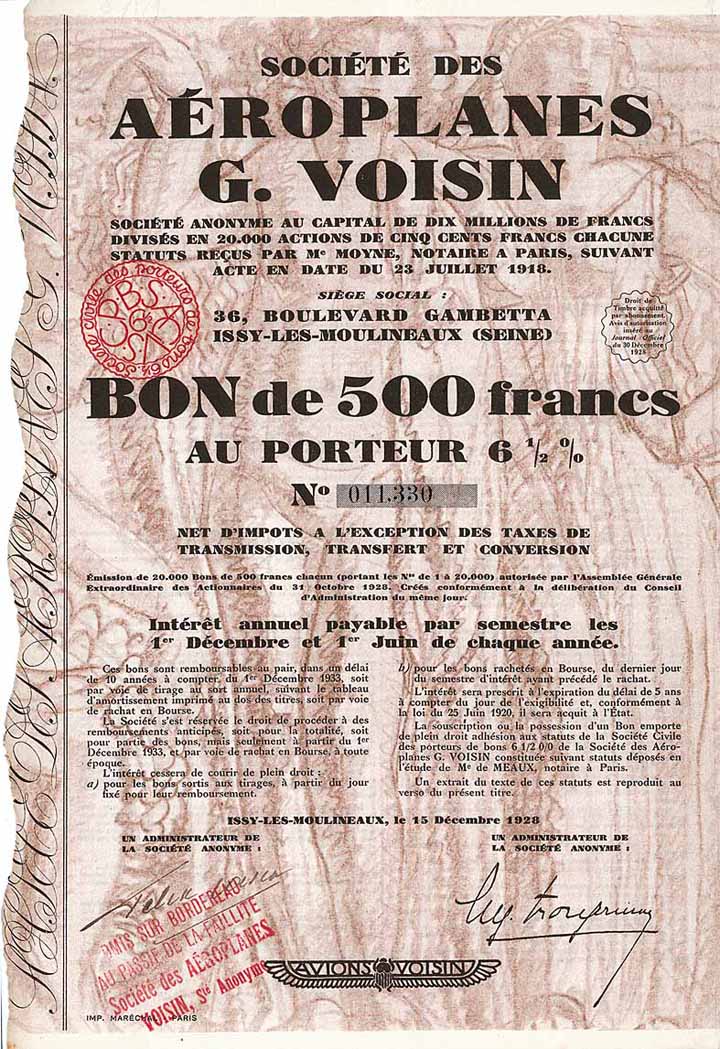 Société des Aéroplanes G. Voisin S.A.