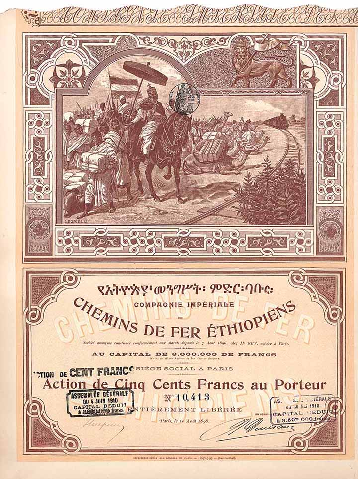 Cie. Impériale des Chemins de Fer Éthiopiens S.A.