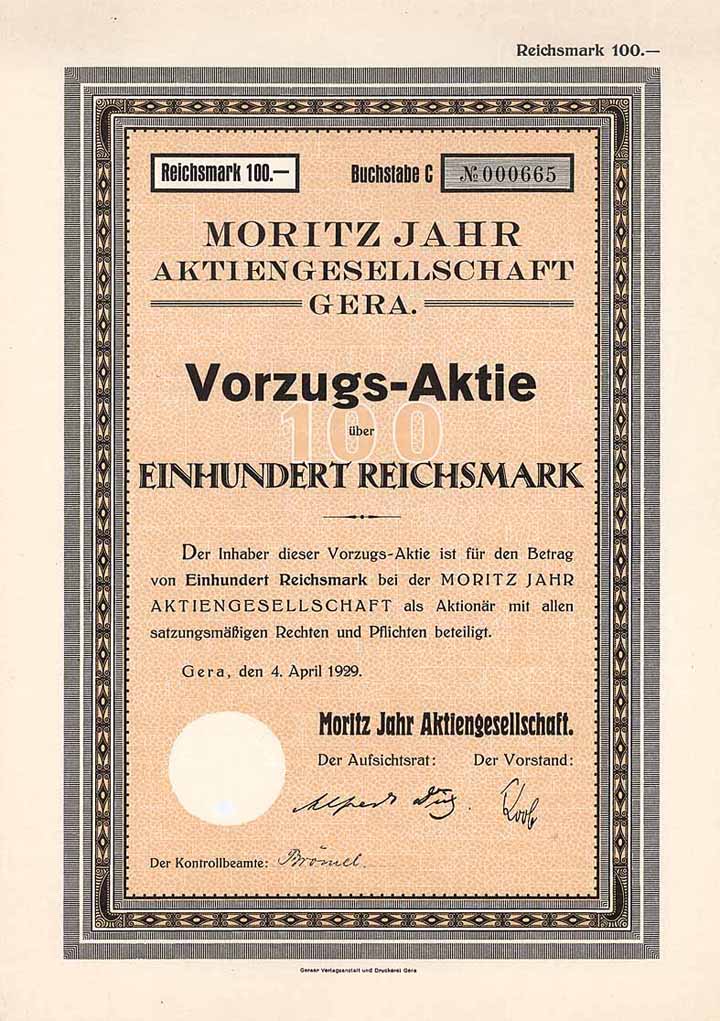 Moritz Jahr AG