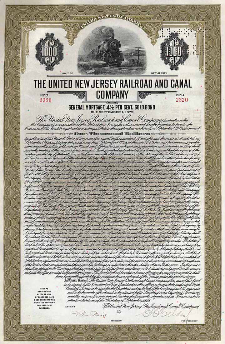 United New Jersey Railroad & Canal Co.