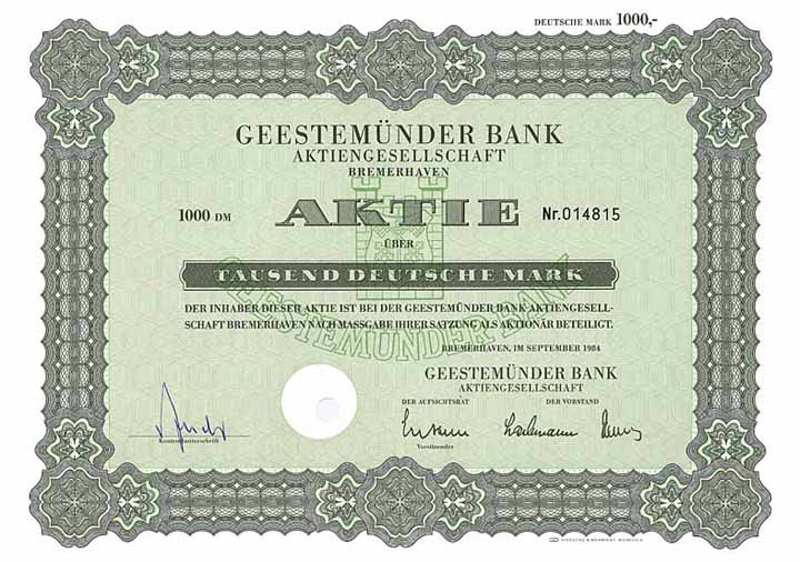 Geestemünder Bank AG