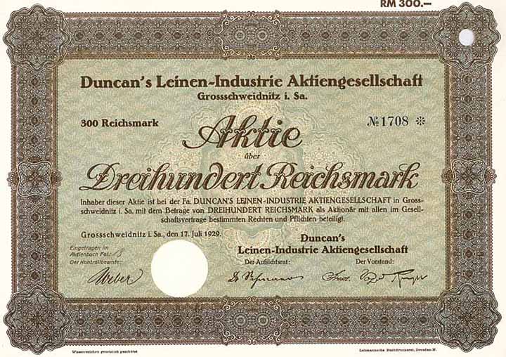 Duncan's Leinen-Industrie AG