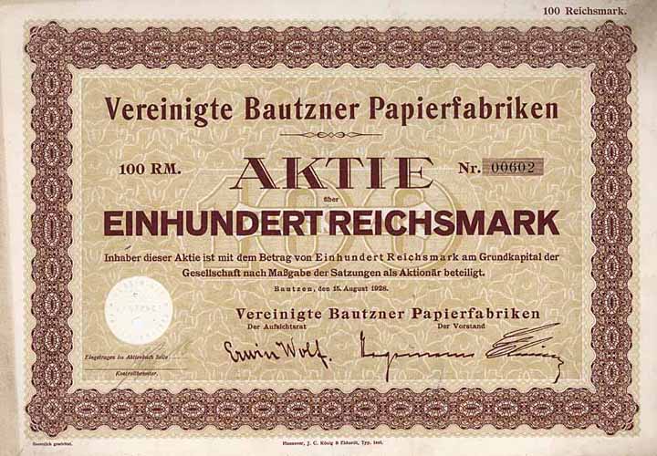 Vereinigte Bautzner Papierfabriken