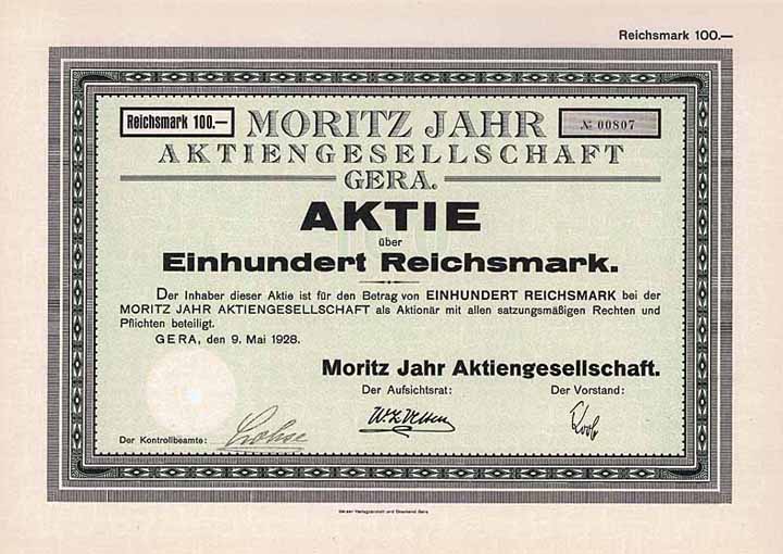 Moritz Jahr AG